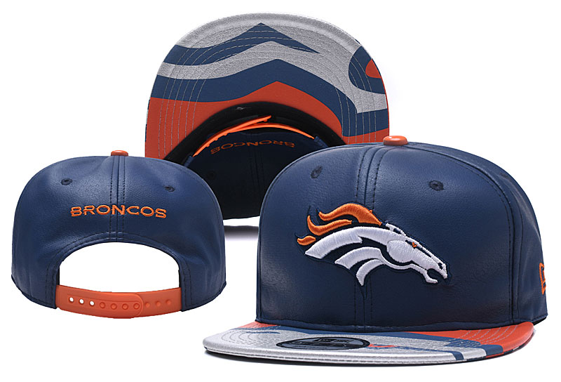 Broncos Team Logo Navy Adjustable Hat YD