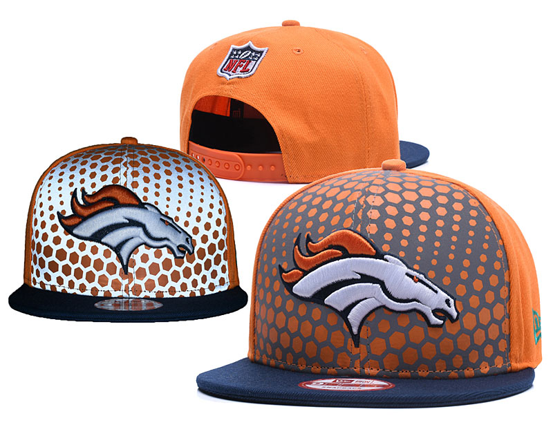 Broncos Team Logo Orange Adjustable Hat GS