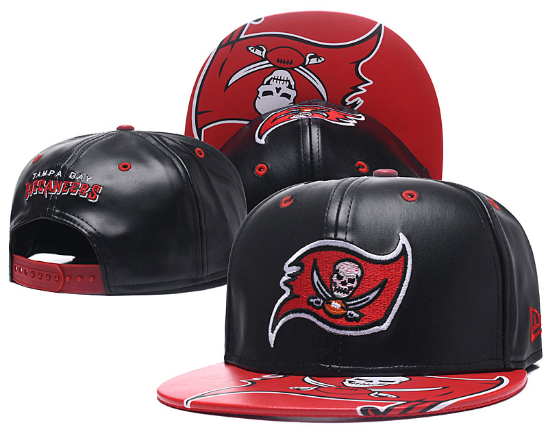 Buccaneers Team Logo Black Red Adjustable Hat GS