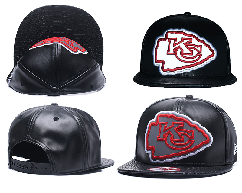 Chiefs Team Big Logo Black Adjustable Hat GS
