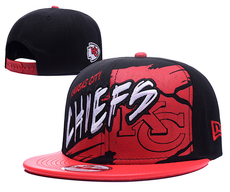 Chiefs Team Logo Red Black Adjustable Hat GS