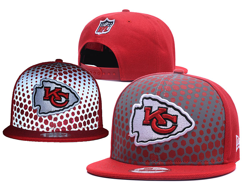 Chiefs Team Logo Red Gray Adjustable Hat GS