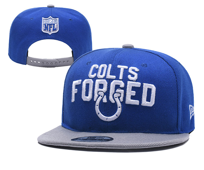 Colts Fresh Logo Blue Gray Adjustable Hat YD