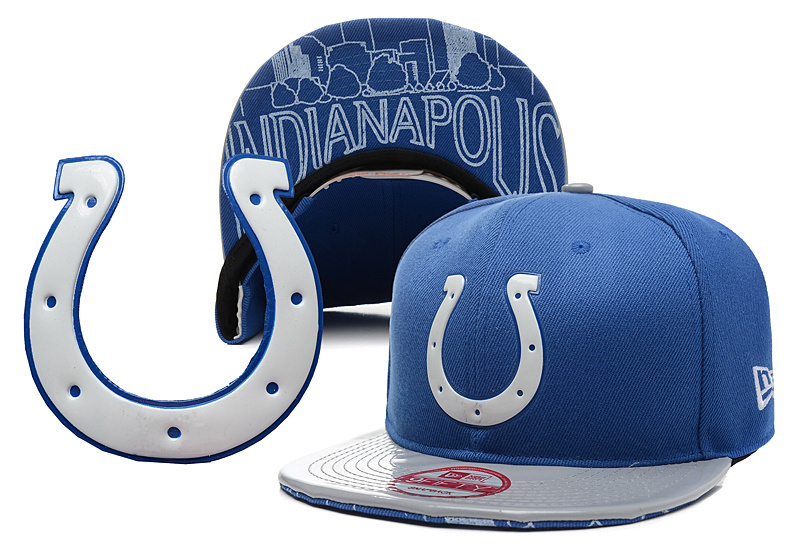 Colts Team Logo Blue Gray Adjustable Hat YD