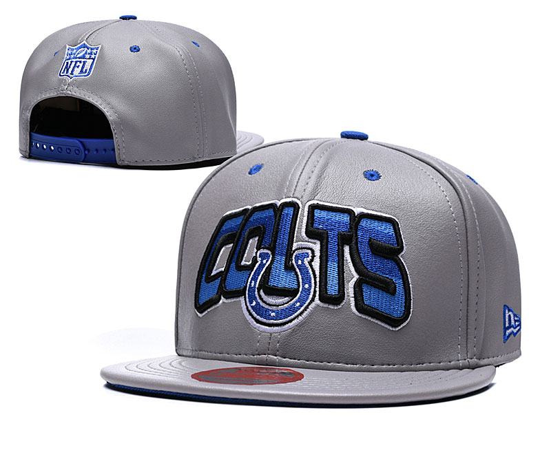 Colts Team Logo Gray Adjustable Hat TX