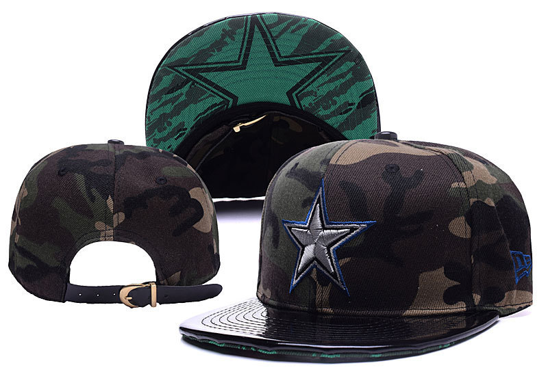 Cowboys Fresh Logo Camo Adjustable Hat YD
