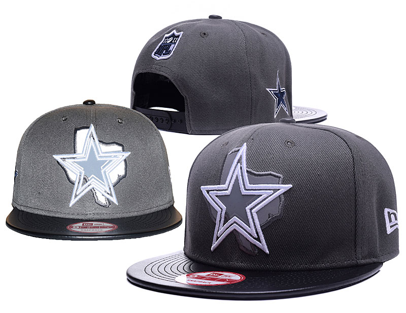 Cowboys Team Logo Gray Adjustable Hat GS
