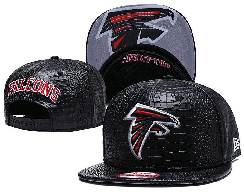 Falcons Fresh Logo Black Adjustable Hat GS