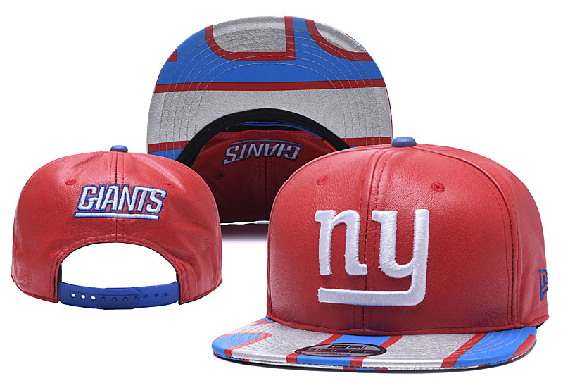 New York Giants Team Logo Red Adjustable Hat YD