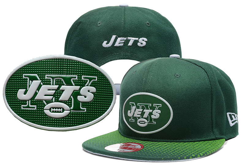 Jets Team Logo Green Adjustable Hat GS