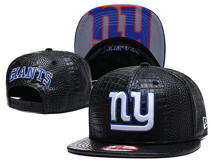 Giants Team Logo Black Adjustable Hat GS