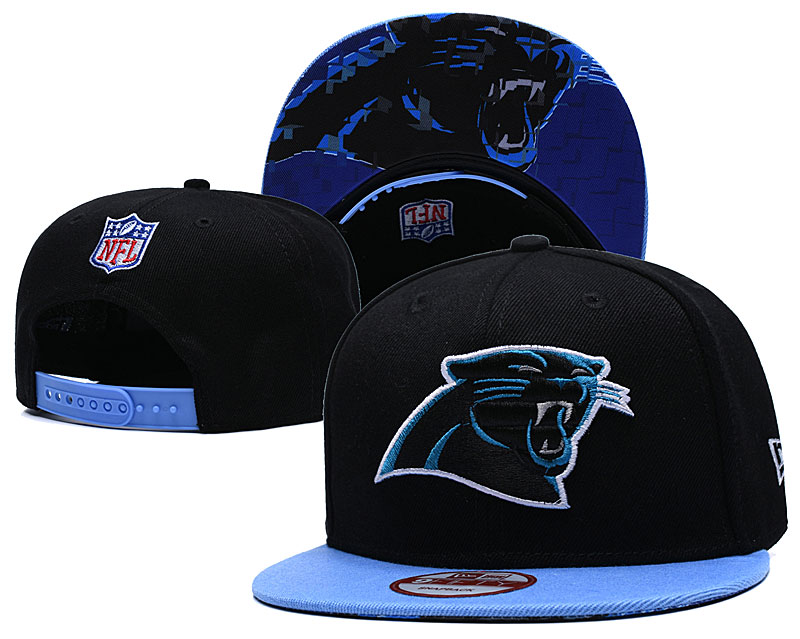 Panthers Fresh Logo Black Adjustable Hat TX