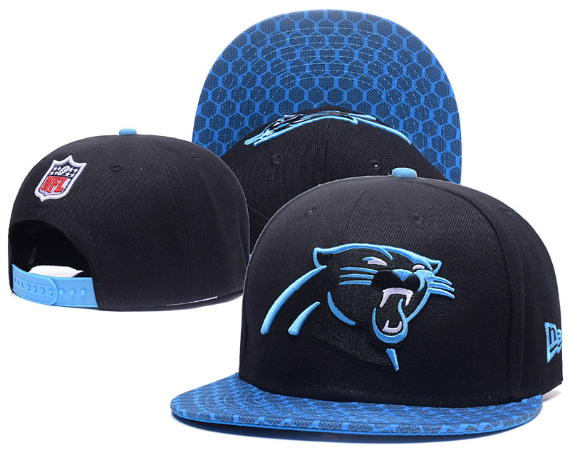 Panthers Team Big Logo Black Adjustable Hat GS