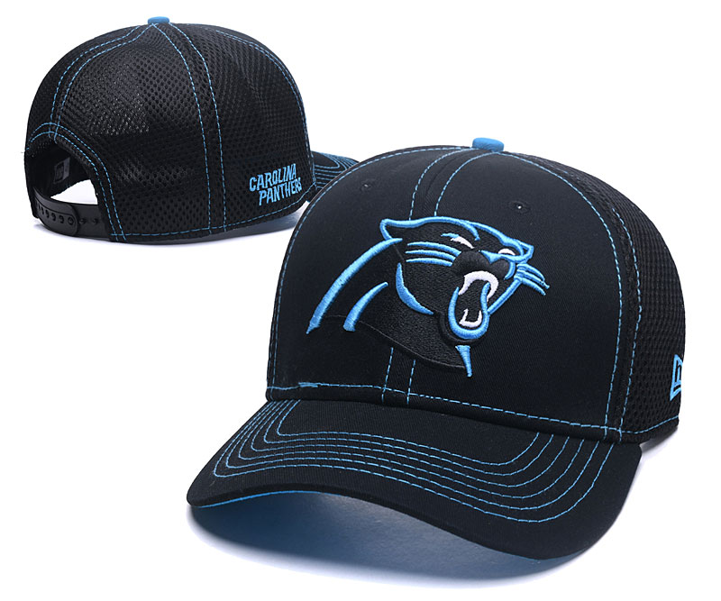 Panthers Team Logo Navy Peaked Adjustable Hat GS