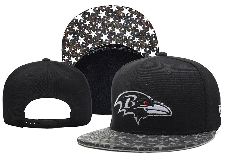 Ravens Fresh Logo Black Gray Adjustable Hat YD