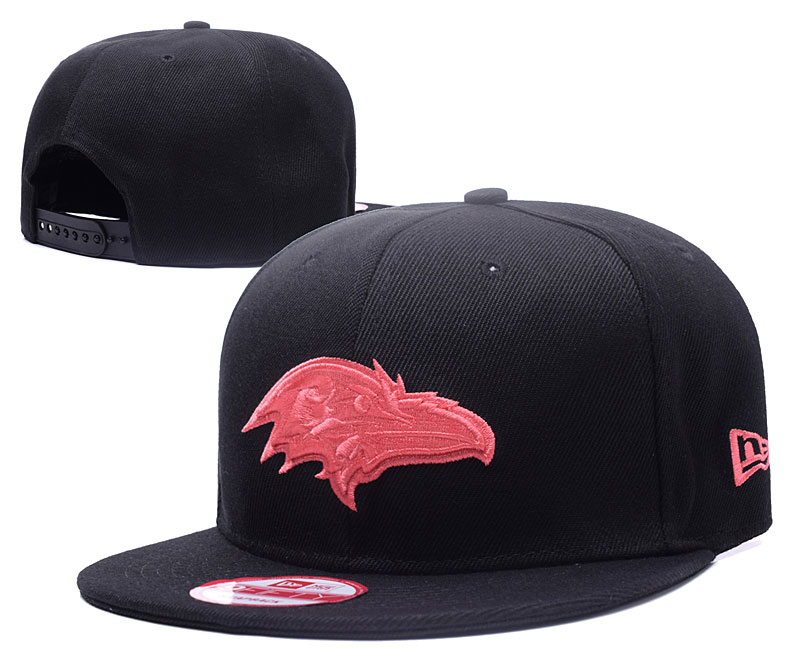 Ravens Team Logo Black Adjustable Hat GS