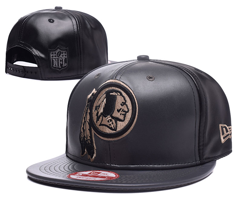 Redskins Team Logo Black Adjustable Hat GS