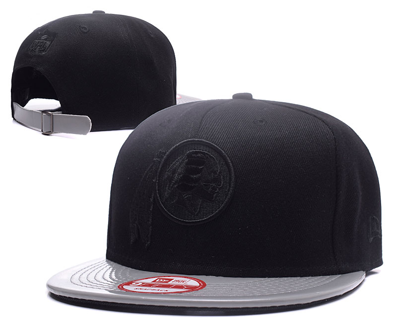 Redskins Team Logo Black Gray Adjustable Hat GS
