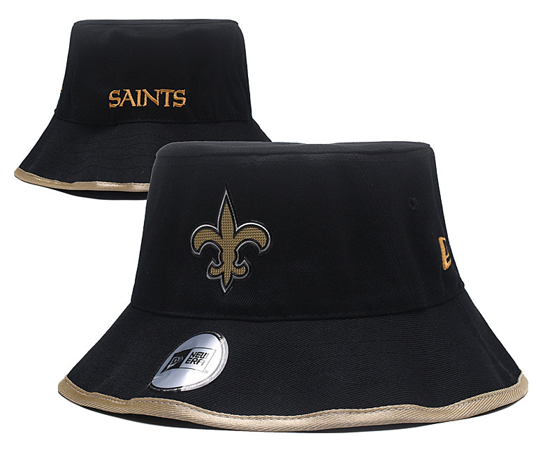 Saints Team Black Wide Brim Hat YD