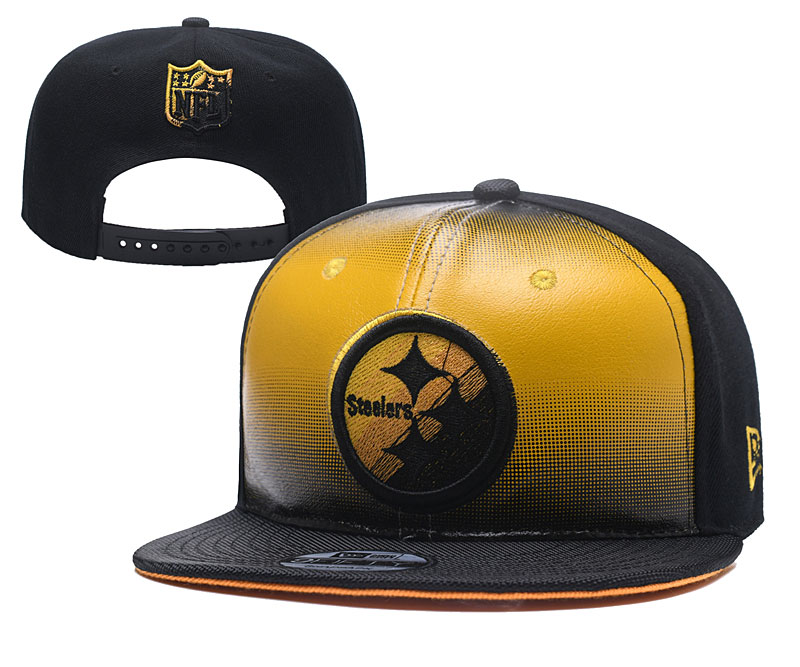 Steelers Fresh Logo Yellow Black Adjustable Hat YD