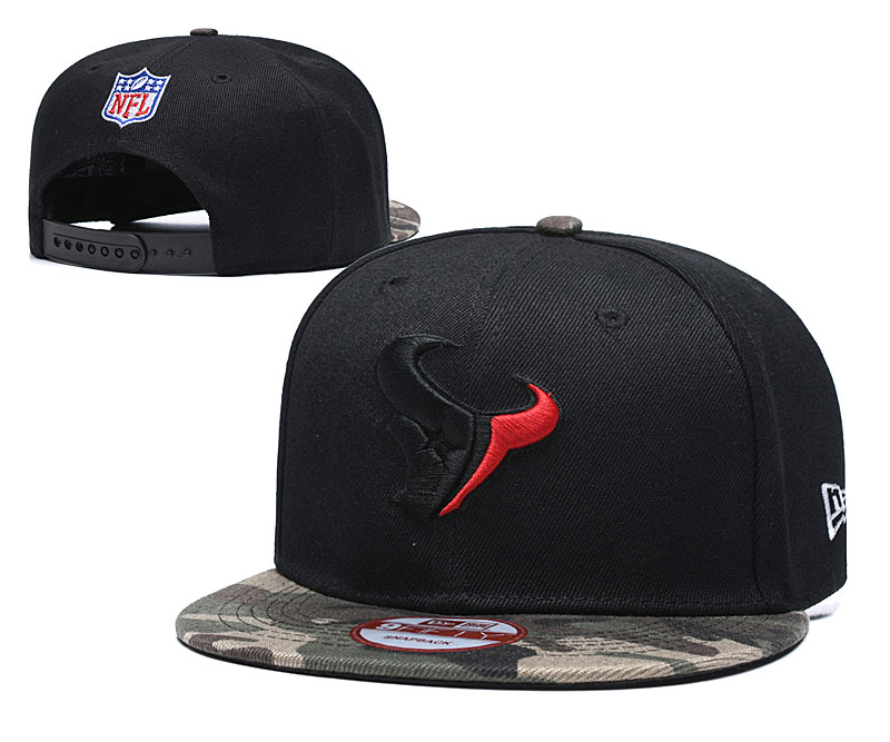 Texans Team Logo Black Adjustable Hat TX