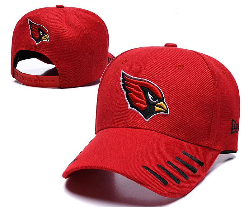 Arizona Cardinals Team Logo Red Peaked Adjustable Hat LH.jpeg