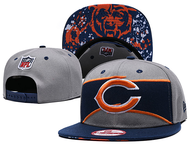 Bears Team Logo Gray Adjustable Hat GS