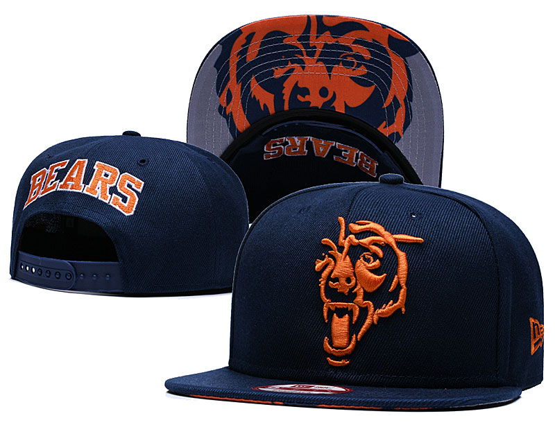 Bears Team Logo Navy Adjustable Hat GS