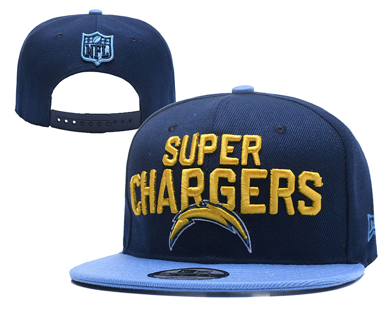 Chargers Team Logo Navy Blue Adjustable Hat YD - Click Image to Close