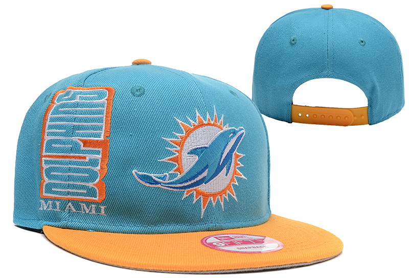 Dolphins Team Logo Blue Adjustable Hat LX