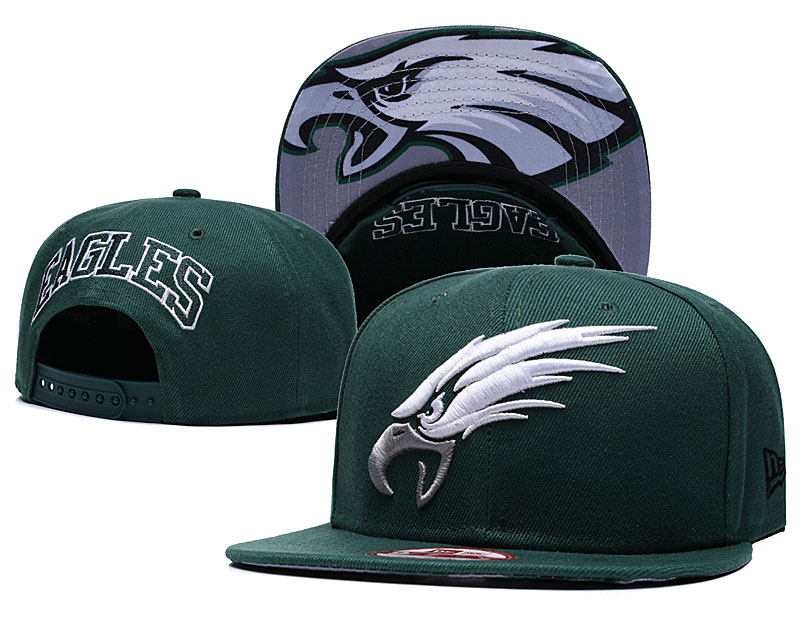Eagles Fresh Logo Green Adjustable Hat GS - Click Image to Close