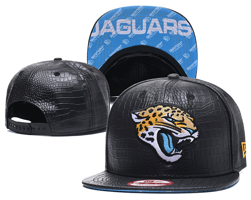Jaguars Team Logo Black Adjustable Hat GS