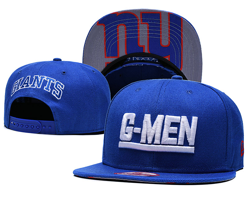 New York Giants Team Logo Royal Adjustable Hat GS