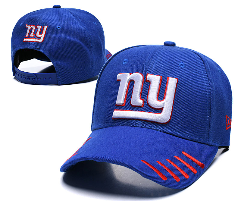 New York Giants Team Logo Royal Peaked Adjustable Hat LH.jpeg