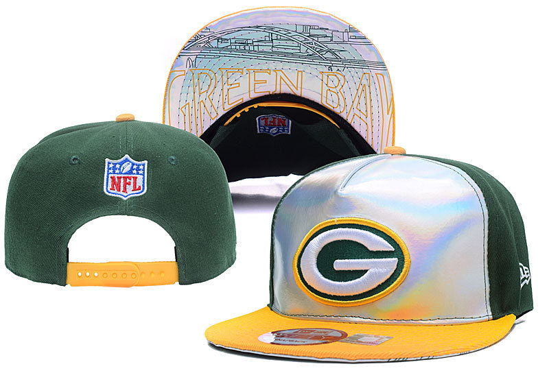Packers Team Logo Silver Green Adjustable Hat YD