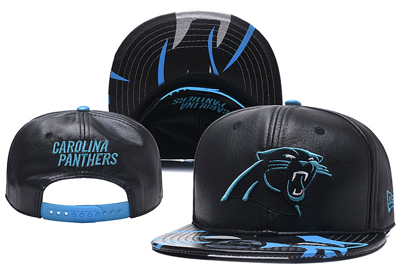 Panthers Fresh Logo Black Blue Adjustable Hat YD
