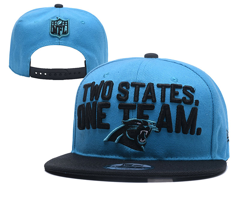 Panthers Fresh Logo Blue Black Adjustable Hat YD