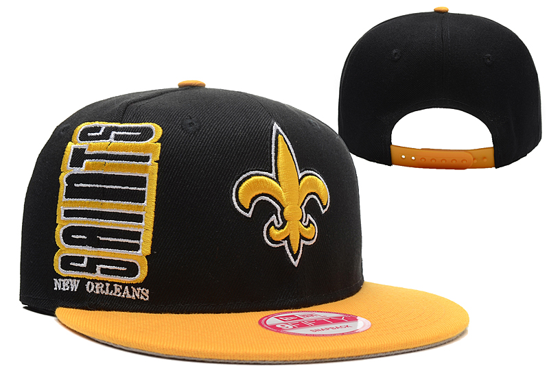 Saints Team Logo Black Adjustable Hat LX