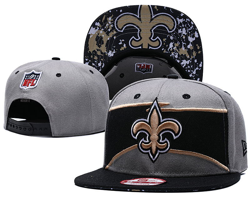 Saints Team Logo Gray Adjustable Hat GS