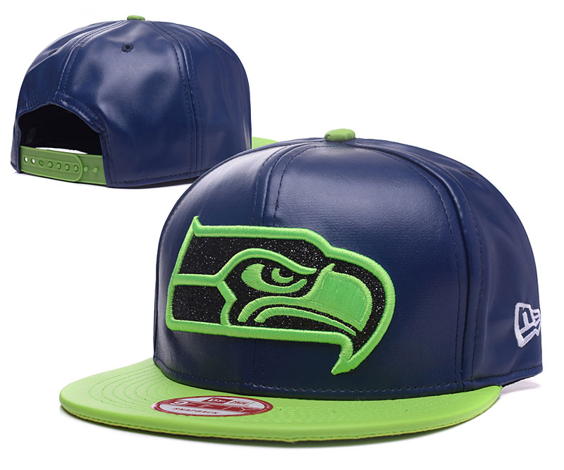 Seahawks Team Logo Blue Adjustable Hat GS