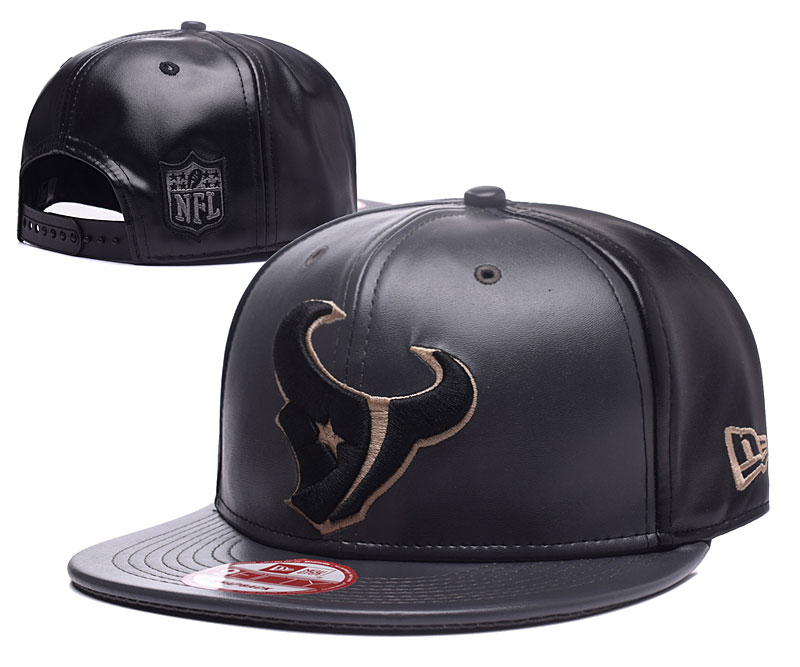Texans Team Logo All Black Adjustable Hat GS