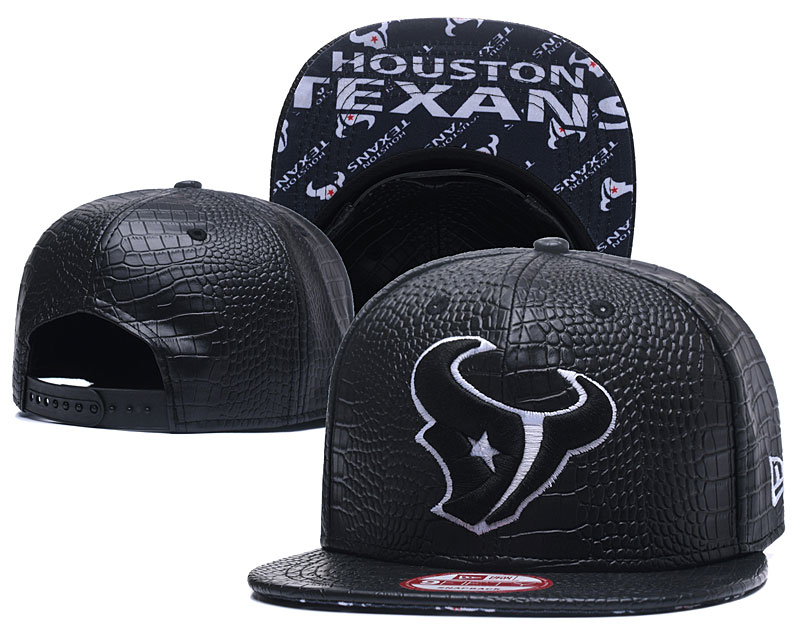 Texans Team Logo Black Adjustable Hat GS