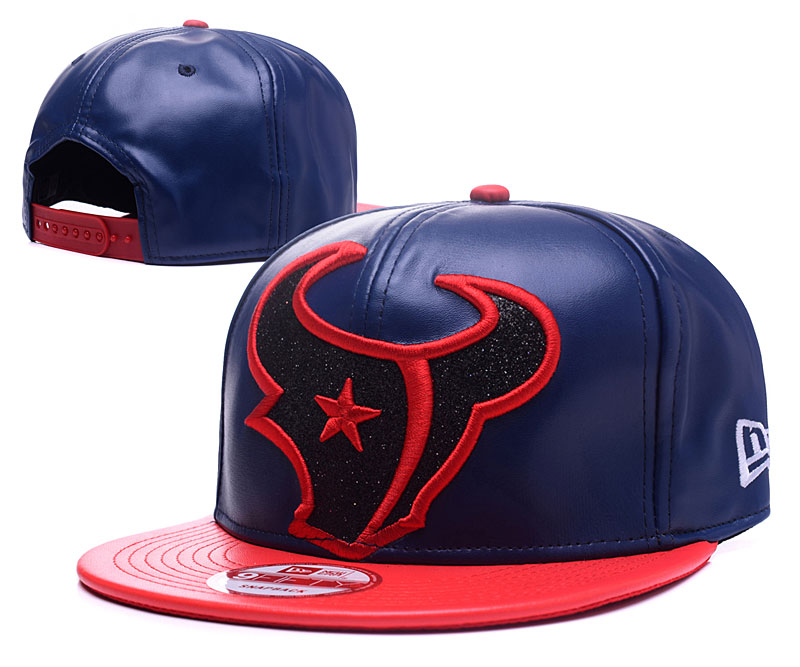 Texans Team Logo Blue Red Adjustable Hat GS