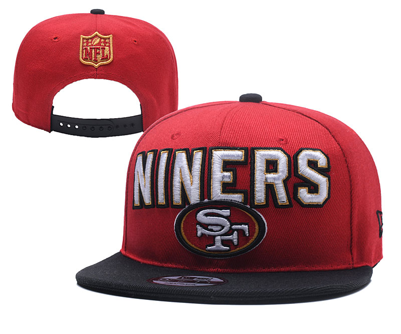 49ers Team Big Logo Red Adjustable Hat YD