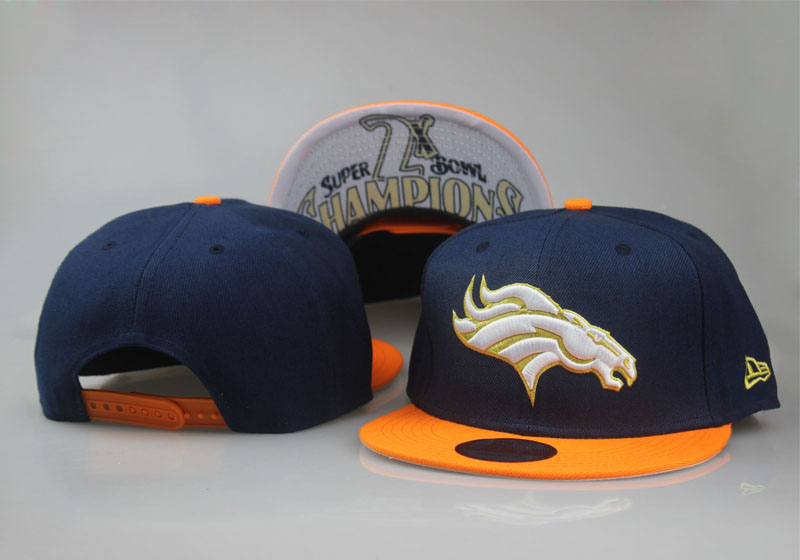 Broncos Team Logo Navy Adjustable Hat LT