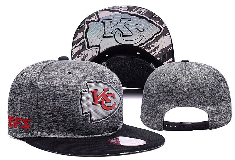 Chiefs Team Logo Gray Adjustable Hat YD