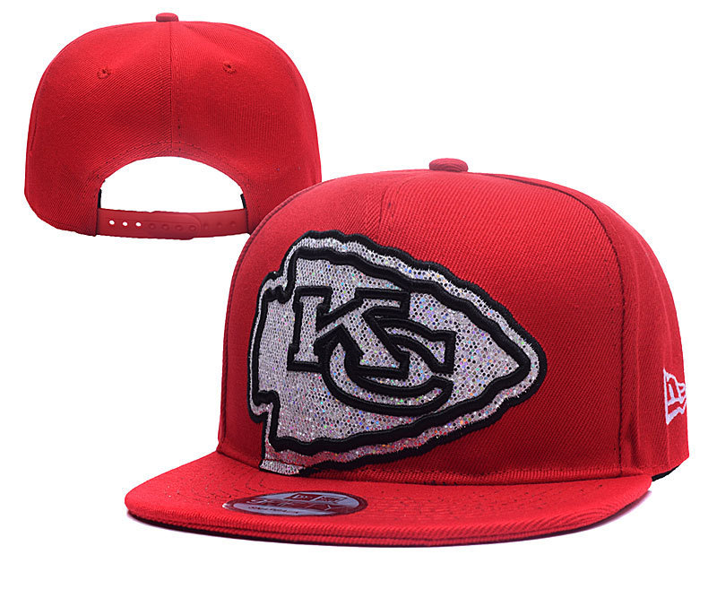 Chiefs Team White Logo Red Adjustable Hat YD