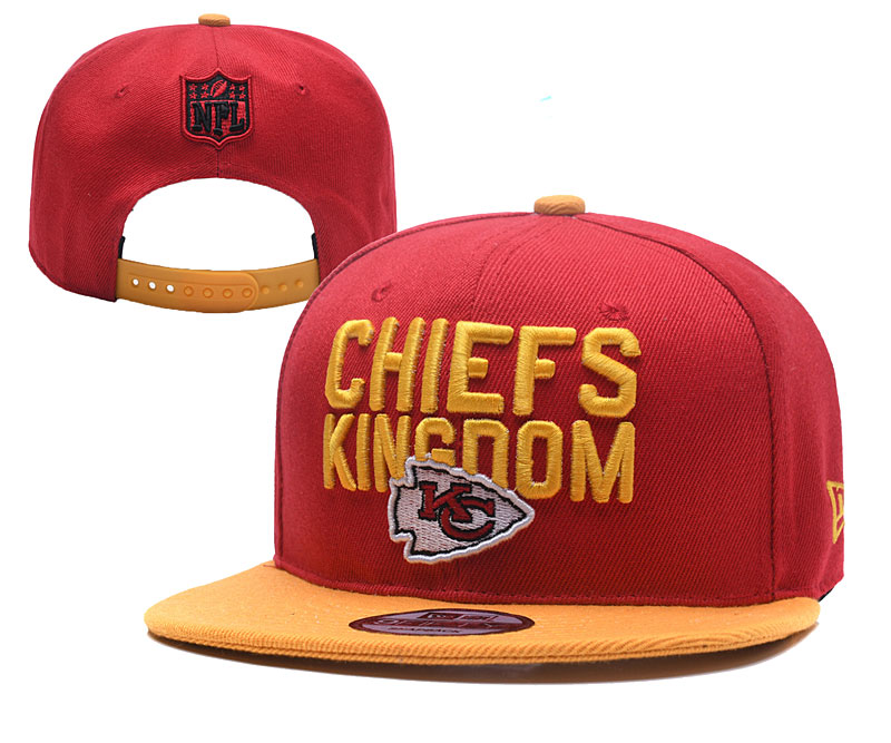 Chiefs Team White Red Orange Adjustable Hat YD