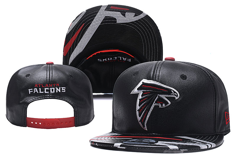 Falcons Fresh Logo Black Adjustable Hat YD