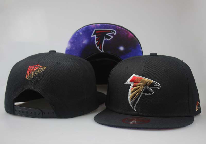 Falcons Fresh Logo Black Starry Sky Adjustable Hat LT